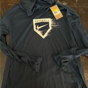 Nike Softball Navy Long Sleeve Hoodie